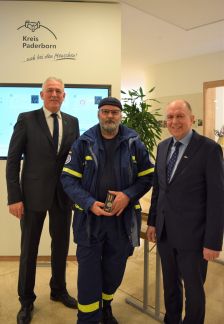 THW-Einsatzkräfte erhalten Bundesflutmedaille - Fluthilfe 2021 © Kreis Paderborn